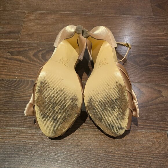 Peep-toe d’orsay pumps with bow - NINA Electra - Picture 5 of 8